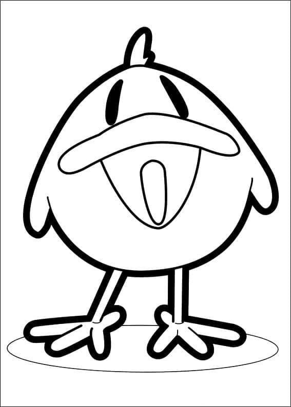 3 Yaş Çocuklar İçin Pocoyo Boyama Sayfası