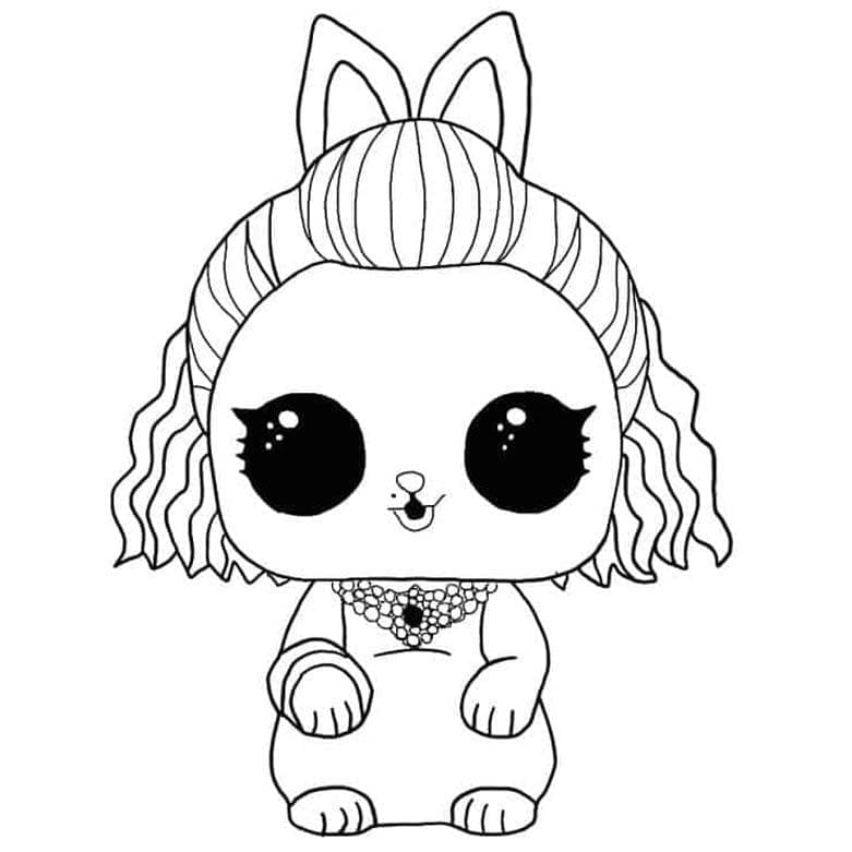 80s Bunny LOL Pets Boyama Sayfası