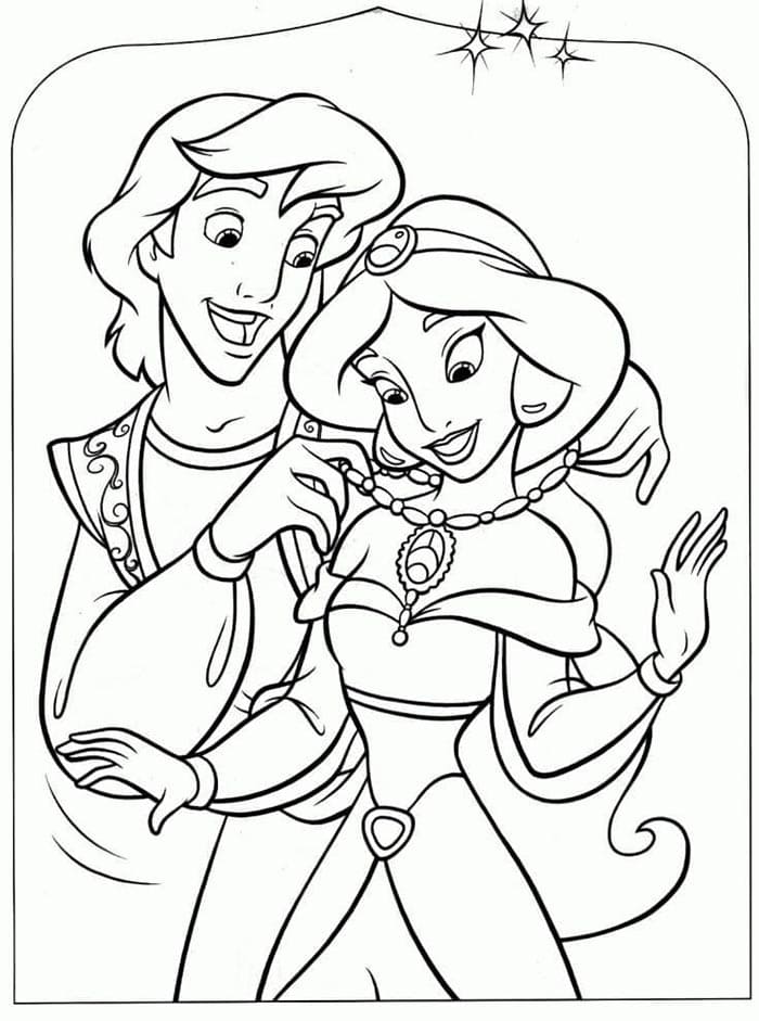 Alaaddin Disney Boyama Sayfası