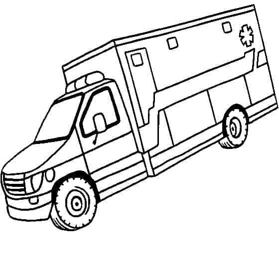 Ambulans (13) Boyama Sayfası