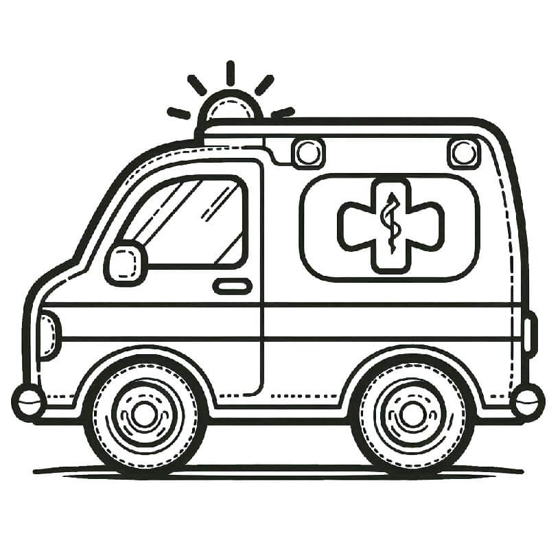 Ambulans (17) Boyama Sayfası