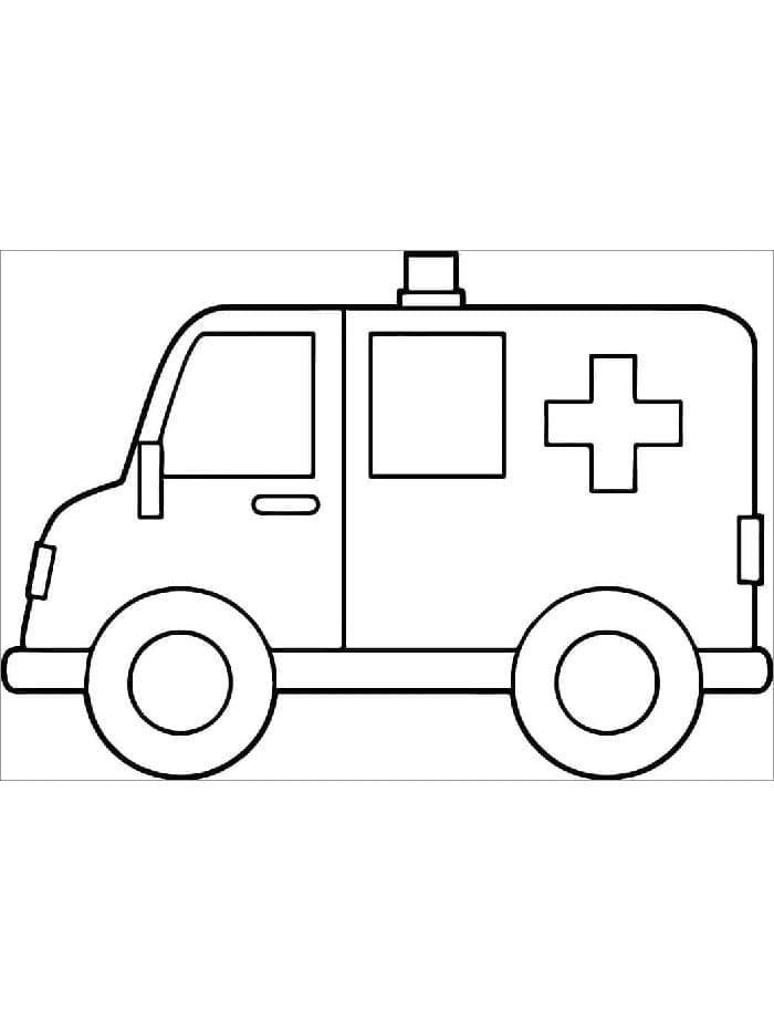 Ambulans Bedelsiz Boyama Sayfası