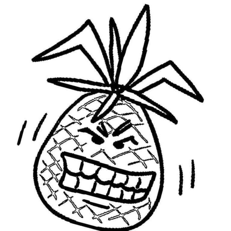 Ananas meyvesi (17) Boyama Sayfası