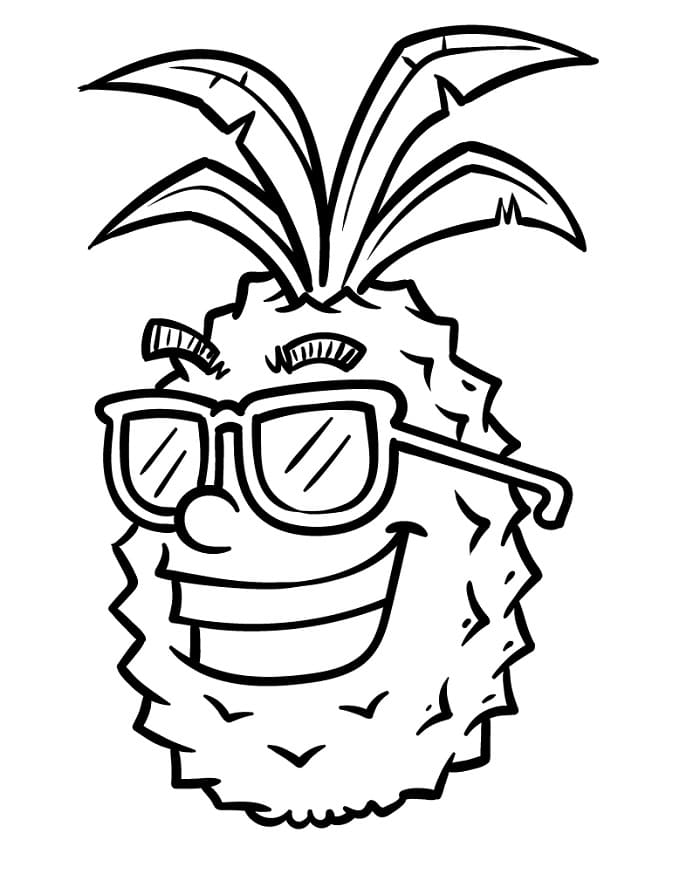 Ananas Boyama Sayfaları