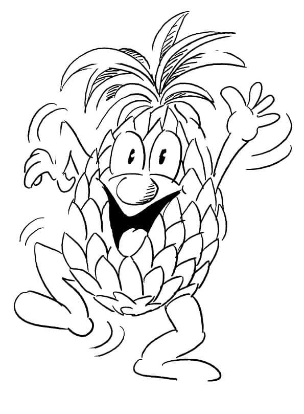 Ananas meyvesi (21) Boyama Sayfası