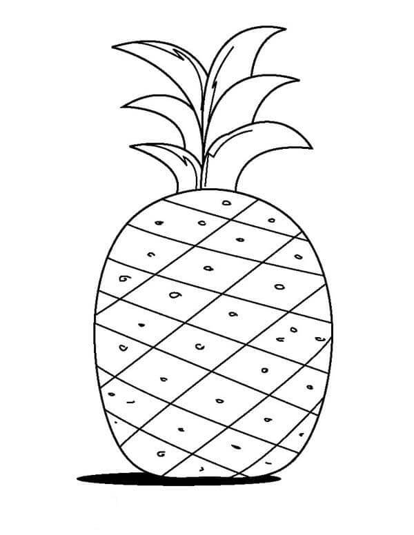 Ananas meyvesi (22) Boyama Sayfası
