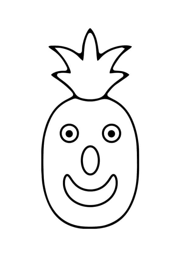 Ananas meyvesi (4) Boyama Sayfası