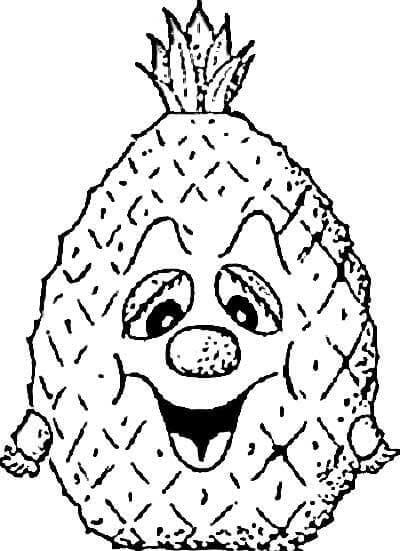 Ananas meyvesi (9) Boyama Sayfası