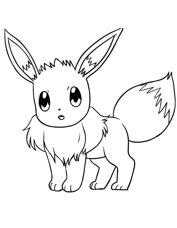Animasyon Eevee Boyama Sayfası