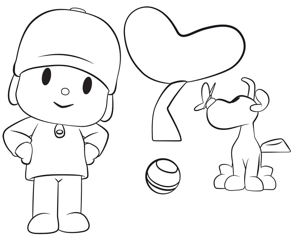 Animasyon Pocoyo Boyama Sayfası