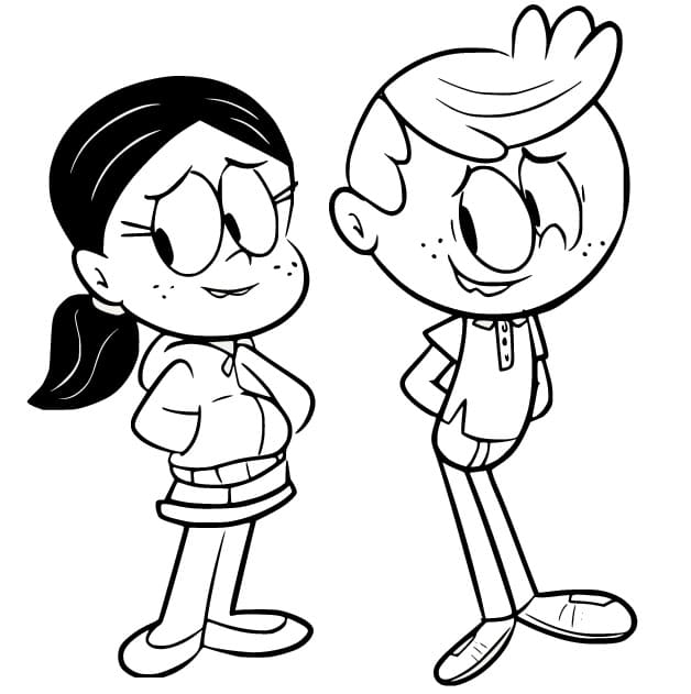Animasyon The Loud House Boyama Sayfası