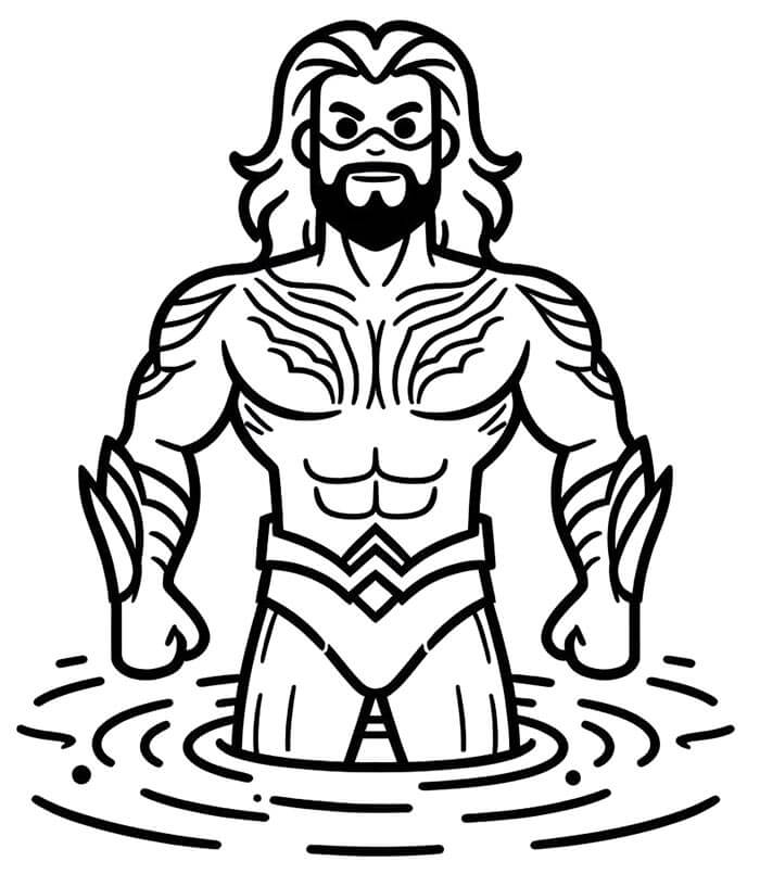 Aquaman (2) Boyama Sayfası