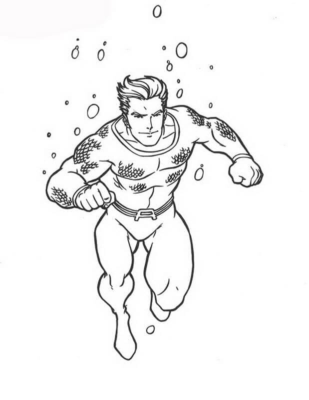 Aquaman (4) Boyama Sayfası
