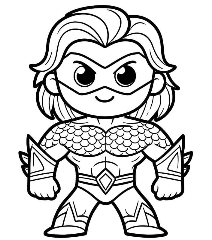 Aquaman Çizimi Bedava Boyama Sayfası