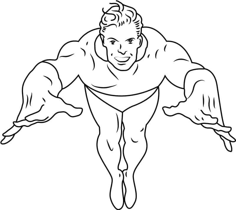 Aquaman DC Dünyasında Boyama Sayfası