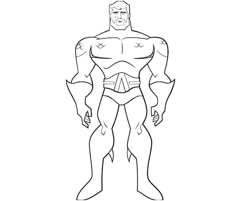 Aquaman DC Evreninde Boyama Sayfası