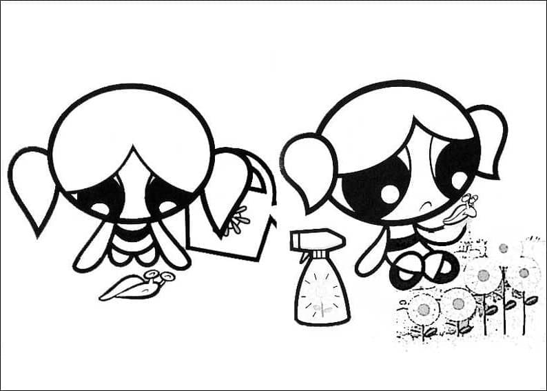 Arkadaş Canlısı Powerpuff Girls Boyama Sayfası
