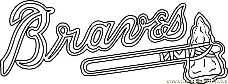 Atlanta Braves Logo Boyama Sayfası