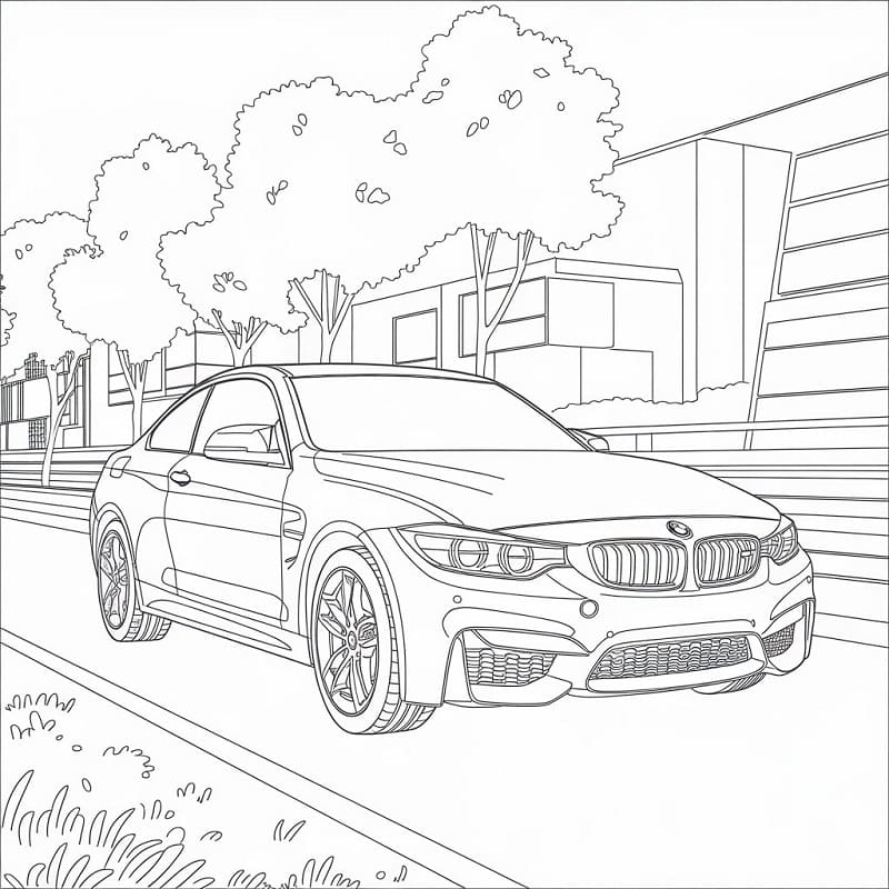 BMW görseli Boyama Sayfası