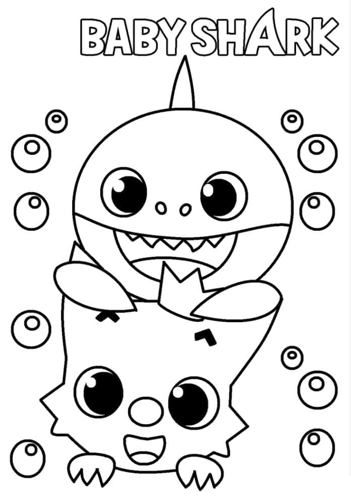 Baby Shark (12) Boyama Sayfası