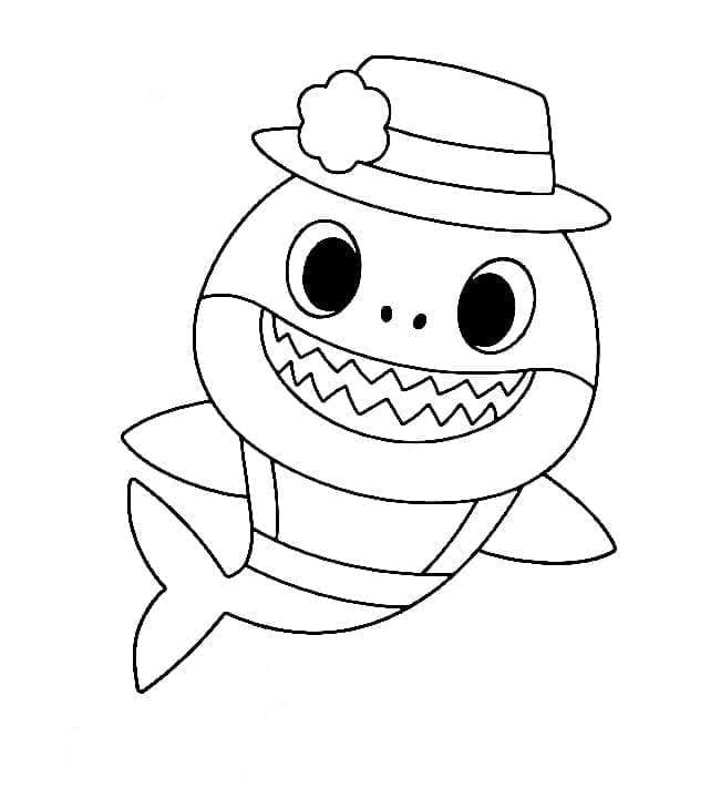 Baby Shark (15) Boyama Sayfası
