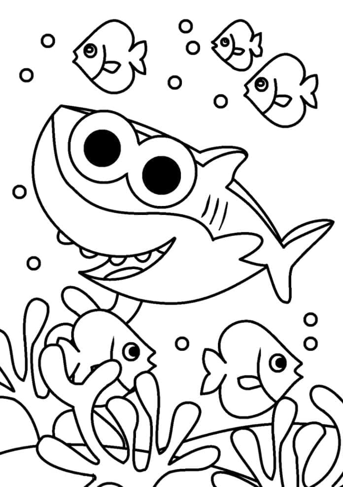 Baby Shark (24) Boyama Sayfası