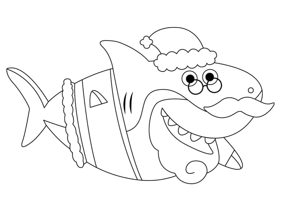 Baby Shark (6) Boyama Sayfası