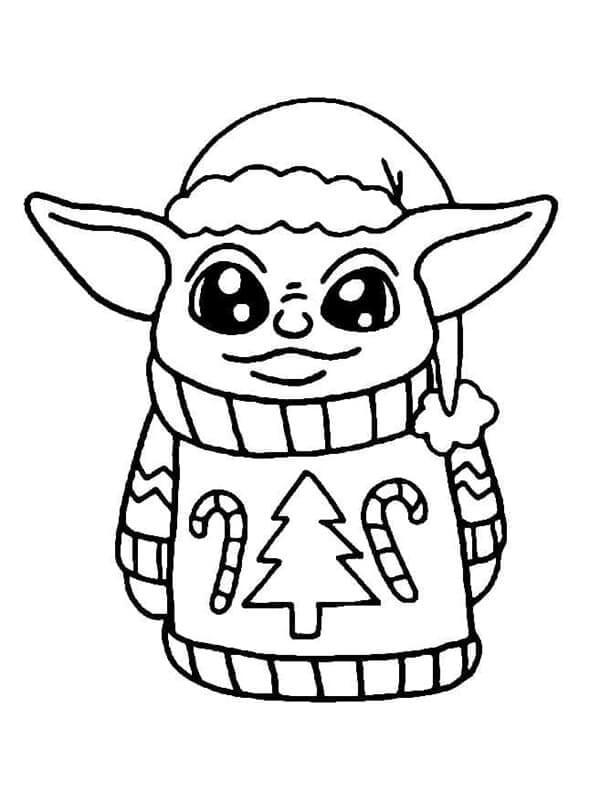Baby Yoda (9) Boyama Sayfası