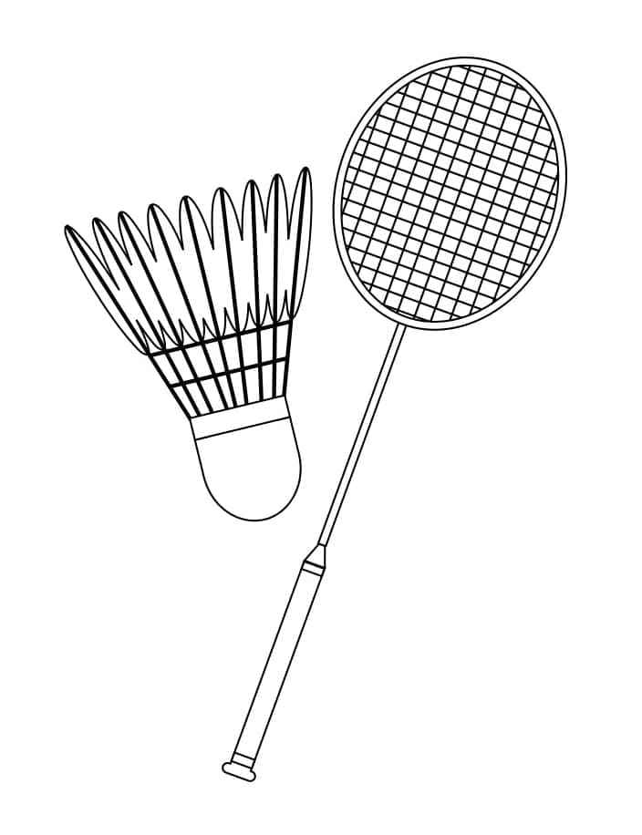 Badminton (8) Boyama Sayfası