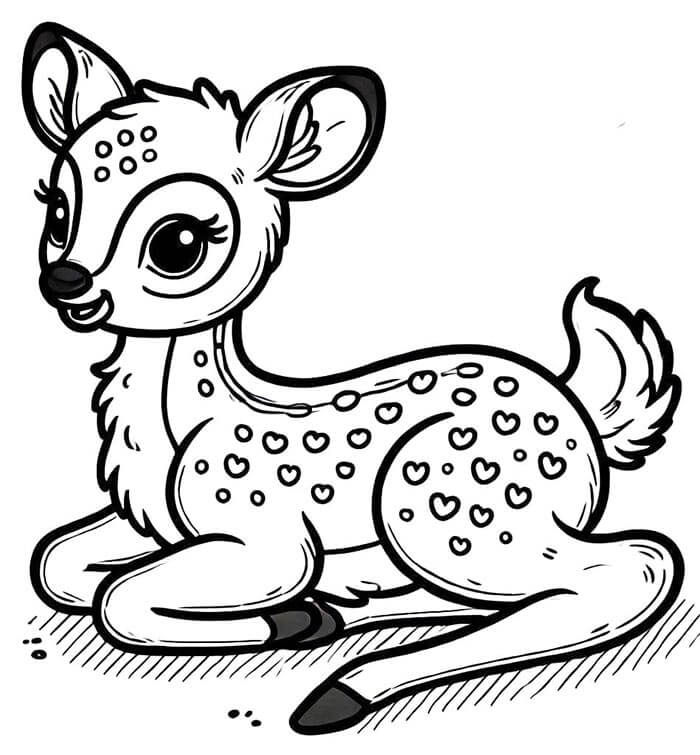 Bambi (1) Boyama Sayfası