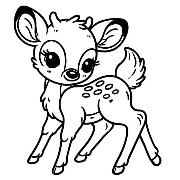 Bambi (10) Boyama Sayfası