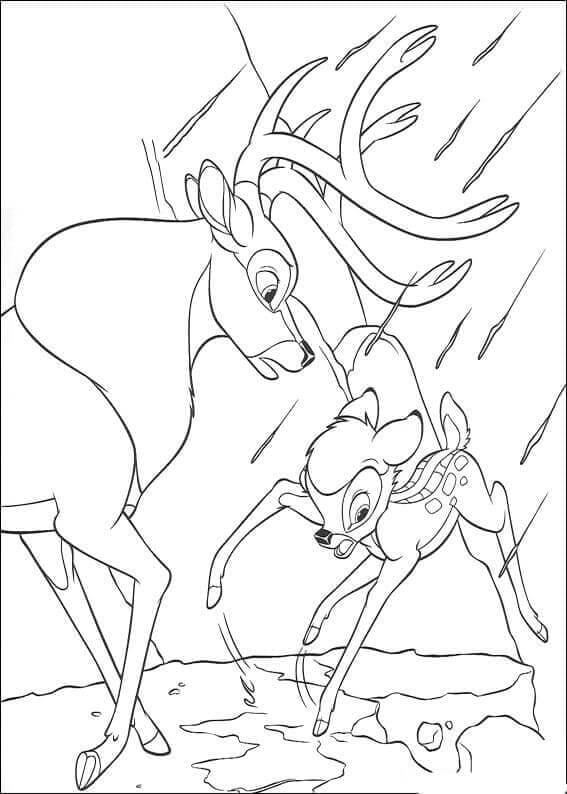 Bambi (11) Boyama Sayfası