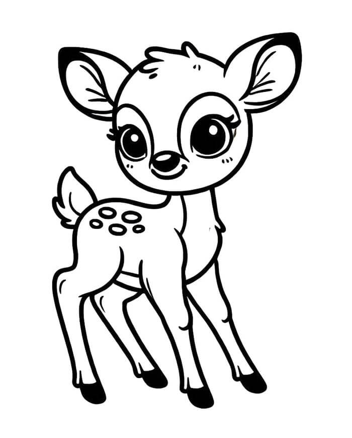 Bambi (4) Boyama Sayfası