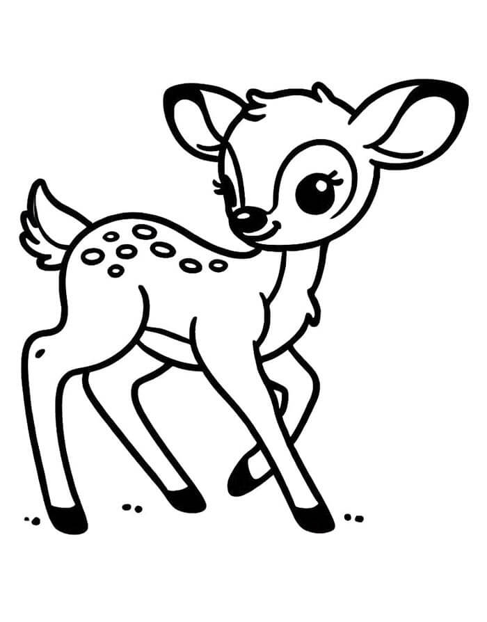 Bambi (6) Boyama Sayfası