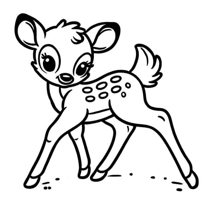 Bambi (7) Boyama Sayfası