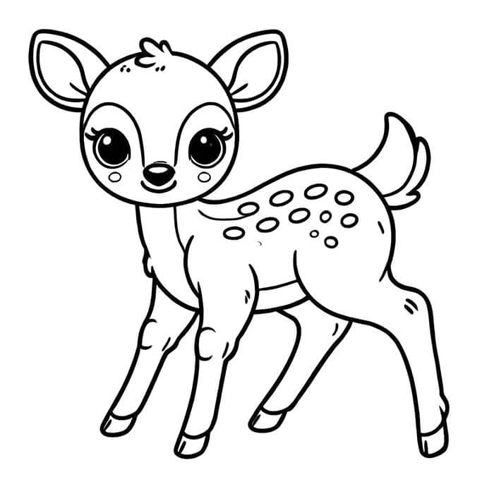 Bambi (9) Boyama Sayfası