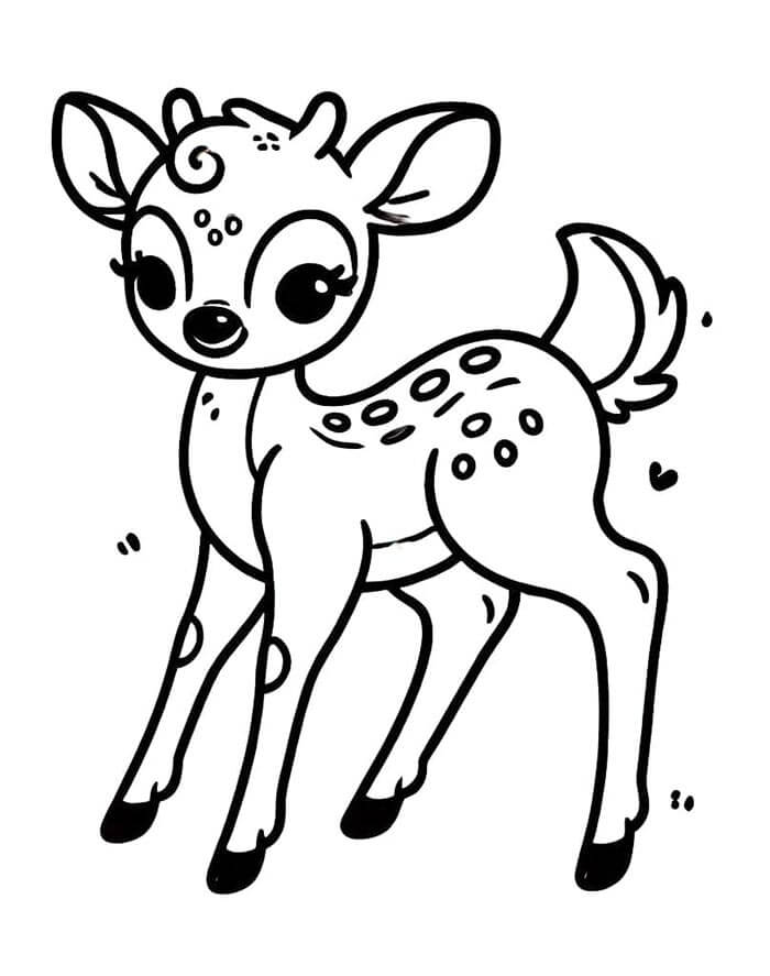 Bambi Boyama Sayfaları