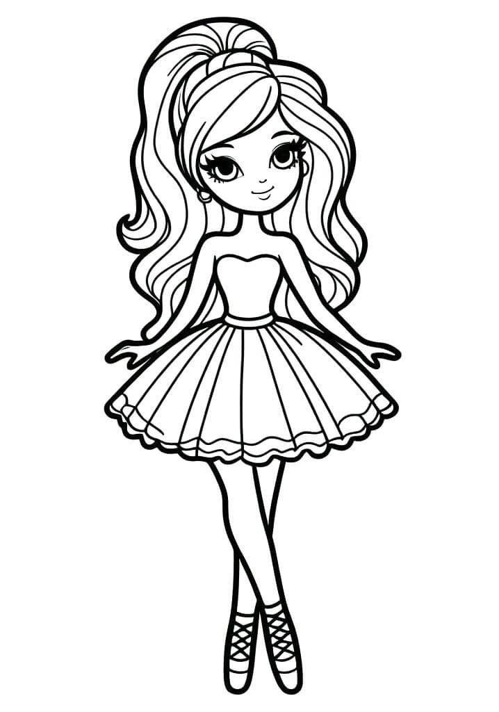 Barbie (7) Boyama Sayfası