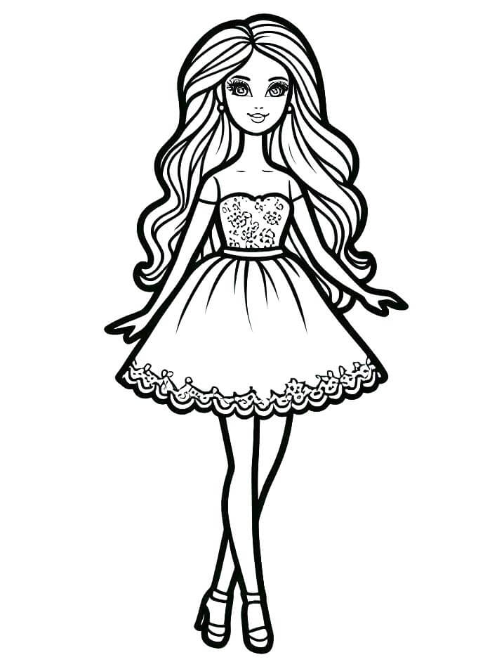 Barbie (8) Boyama Sayfası