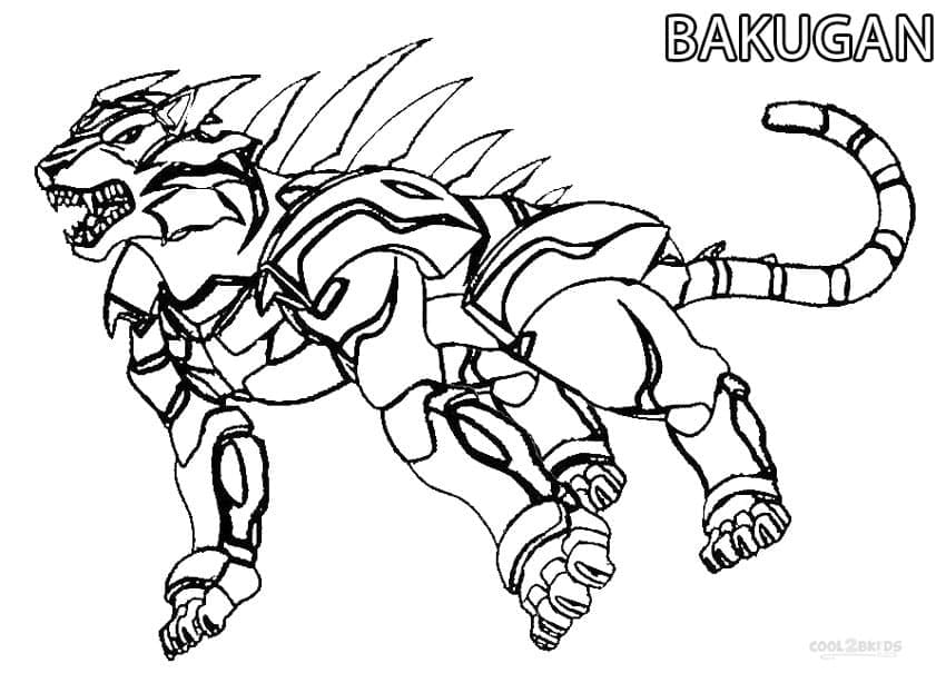 Basılabilir Bakugan Boyama Sayfası