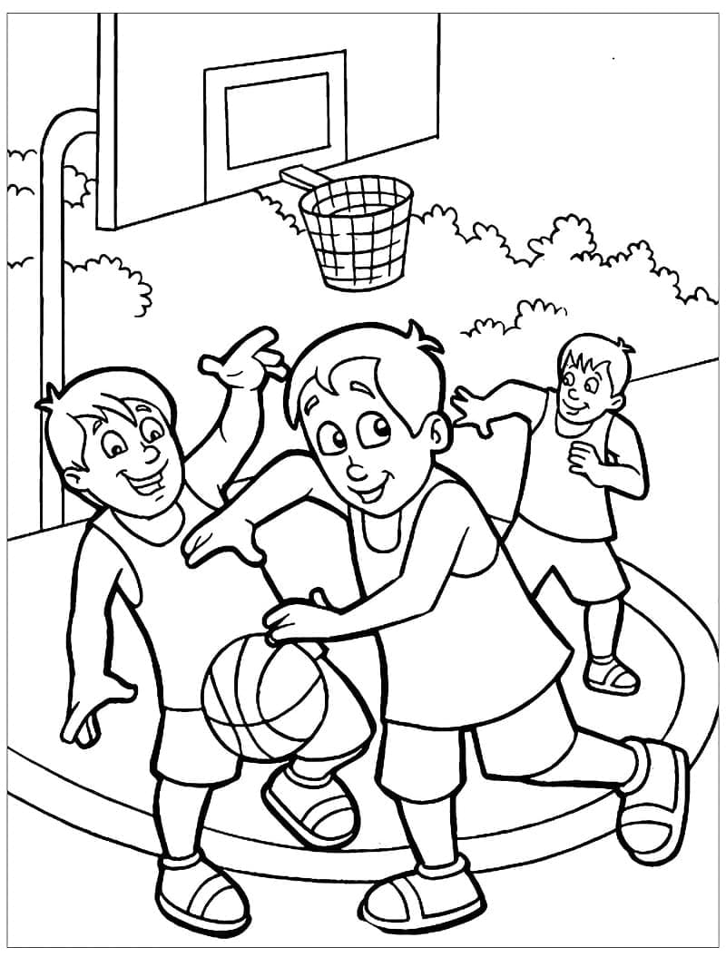 Basketbol Boyama Sayfaları