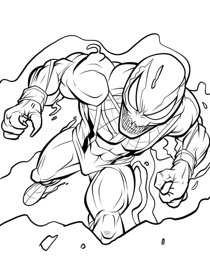 Baskı İçin Venom Boyama Sayfası