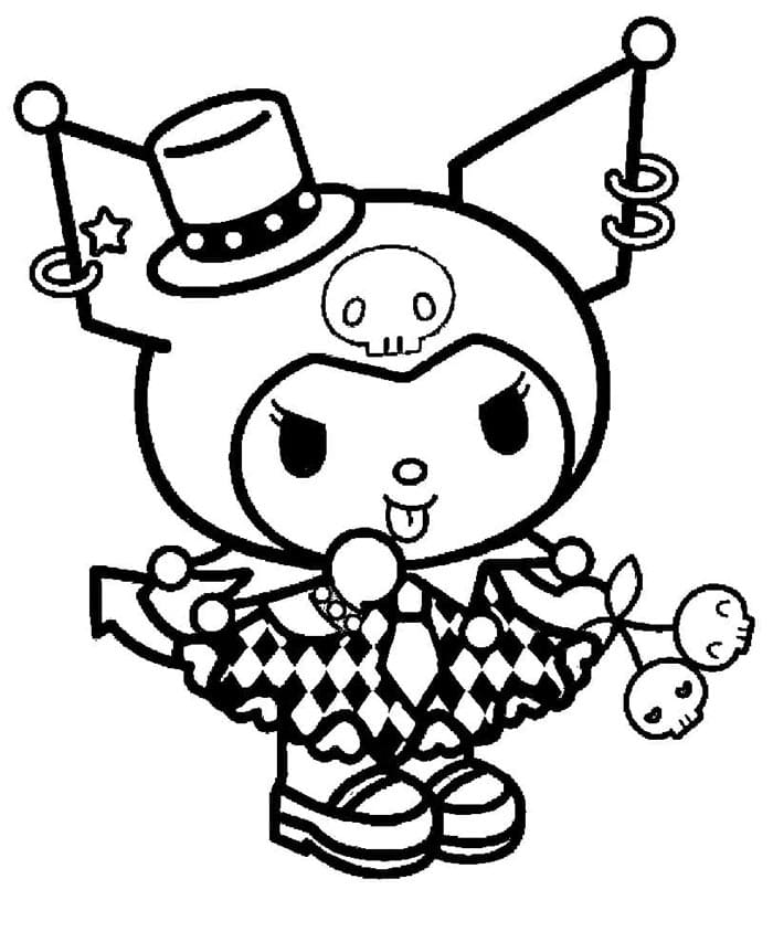 Baskıya Kuromi Boyama Sayfası