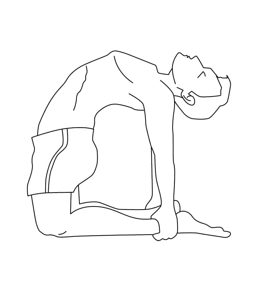 Baskıya Uygun Yoga Boyama Sayfası
