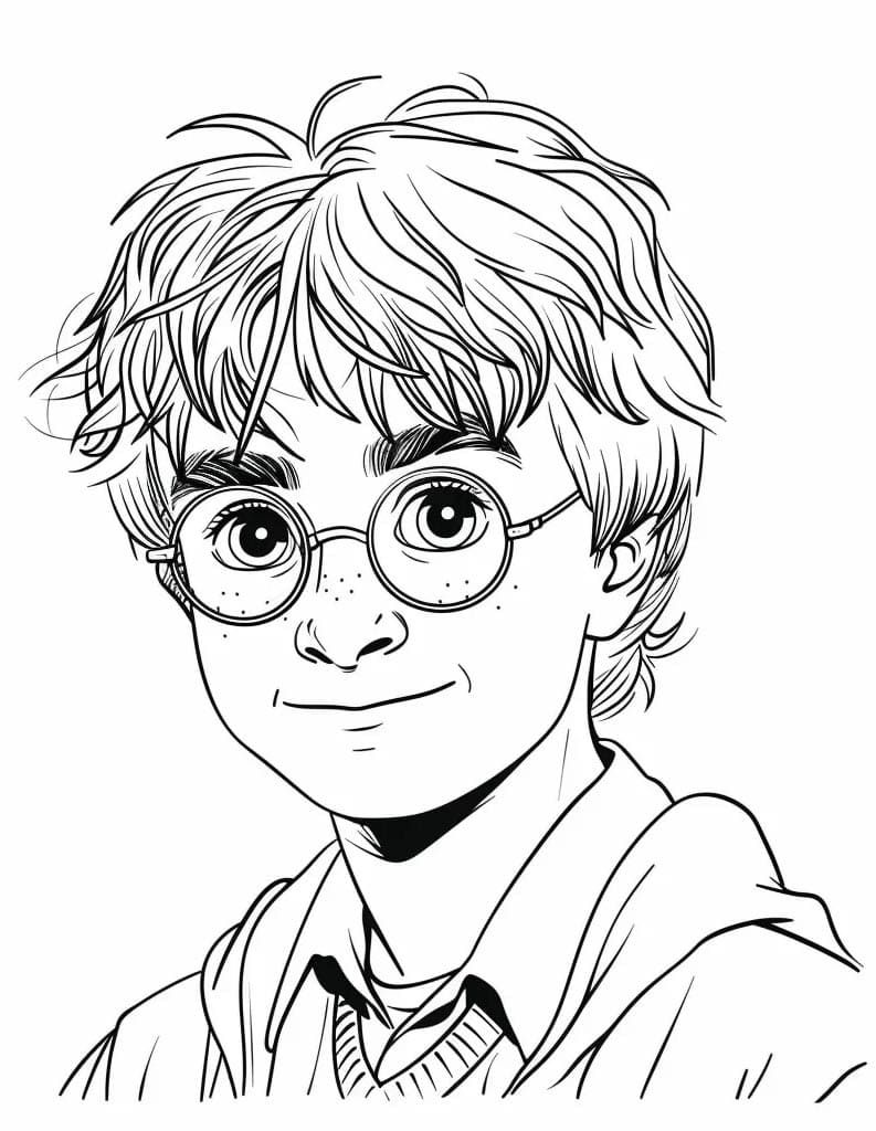 Bastırmalık Harry Potter Boyama Sayfası