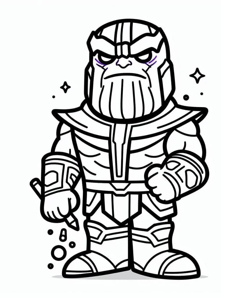Bastırmalık Thanos Boyama Sayfası