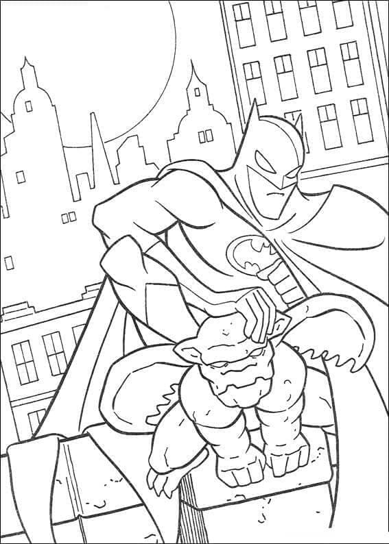 Batman Çizim Görseli Boyama Sayfası