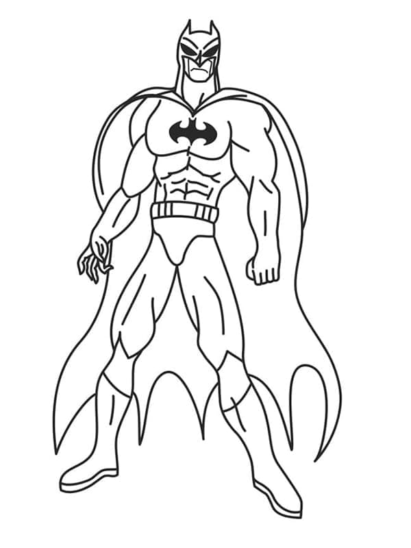 Batman Görseli Boyama Sayfası