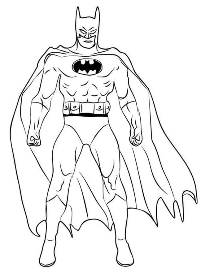 Batman Resmi Ücretsiz Boyama Sayfası