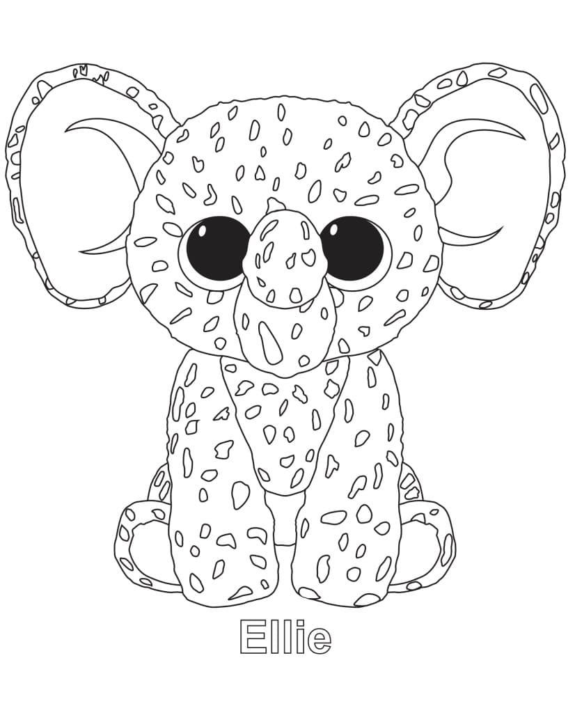 Beanie Boo (2) Boyama Sayfası